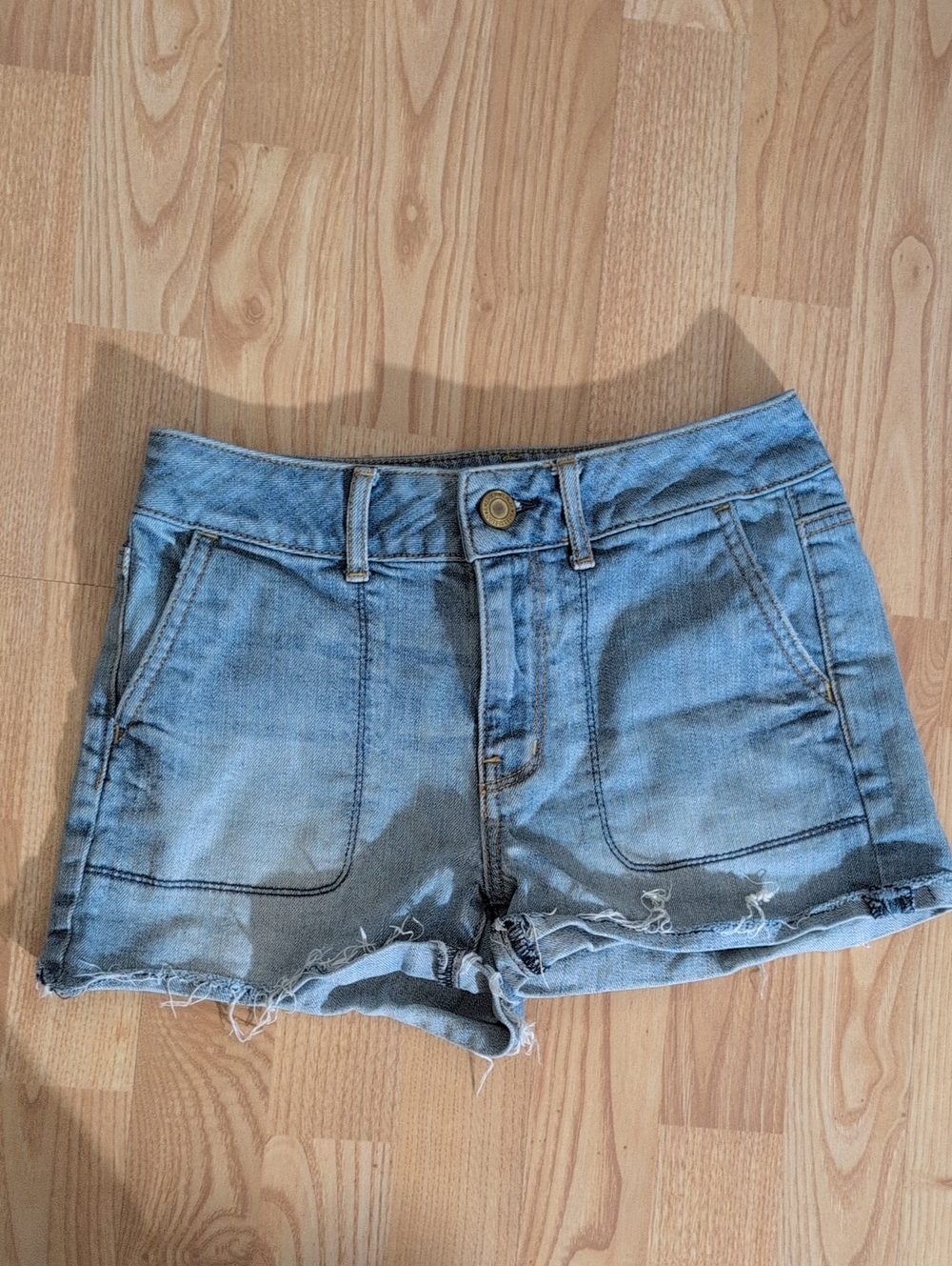 American Eagle High Waist Denim Short Short Size 2